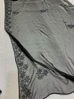 طرحة طبيعي شفافه غير مخرمة كرستال اسود