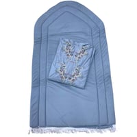 شرشف صلاة مطرز + سجادة اسفنج