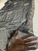 طرحة طبيعي شفافه غير مخرمة كرستال سبع الوان