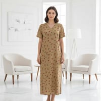 قميص نسائي ريون نص كم ميد