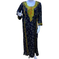 جلابية كشميري مطرزه كم طويل