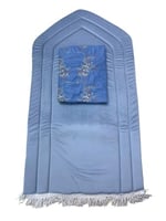 طقم سجادة صلاة مع الجلال مطرز بخيط كامل