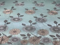 قماش سهرات تل تطريز خيط مع كرستال ٣ متر مع البطانة