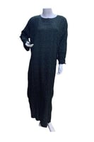 قميص لكبار السن كم طويل مع جيب