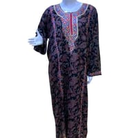 جلابية كشميري مطرزه كم طويل