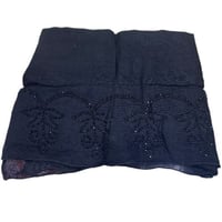 طرحة قطن بفصوص كرستال اسود