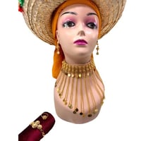 مخنقة مع الحلق و الخاتم والسوارة