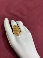 خاتم بديل ذهب نسائي قابل للتوسعه