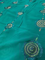 قماش سهرة شيفون تطريز ترتر