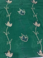 قماش شيفون وتطريز ترتر