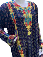 جلابية كشميري مقاسات كبيرة تطريز امام وخلف