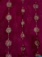 قماش سهرة شيفون تطريز ترتر