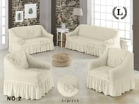 تلبيسة كنب مطاطي 4 قطع عدة الوان