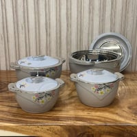 طقم حافظات الريم مكون من 4 قطع عصرية باطار فضي لام...