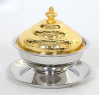 تمريه فضي غطاء ذهبي