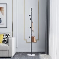 شماعة ملابس عمودية مميزة بقاعدة ثابتة اسود