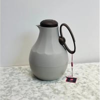 ترمس فاخر بتصميم كلاسيكي عصري، بلون رمادي 1لتر