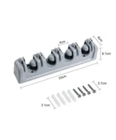 حامل للممسحة والمكنسة مثبت على الجدار