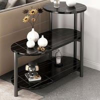 طاولة خشب بديل الرخام 3 دور اسود