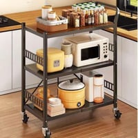 عربية ورف تخزين متحرك قابل للطي