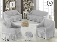 تلبيسة كنب مطاطي 4 قطع عدة الوان