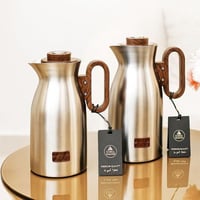 طقم ترامس فاخر سعة 1 لتر + 1 لتر بتصميم أنيق وعصري