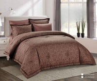 مفرش جاكار سادة نفرين 6 قطع