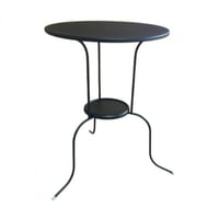 طاولة دائرية حديد اسود / ابيض