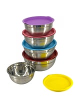 طقم علب استيل 5 مقاسات مختلفة