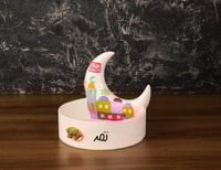 صحن تقديم رمضاني بعبارة (تمر)