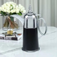 دلة ضيافة من الستانلس ستيل مميزة – فضي وأسود – 600...