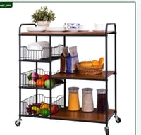 رف مطبخ متعدد الاستخدام ارفف خشبية