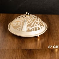 صحن تقديمات رمضانية استيل باللون البيج