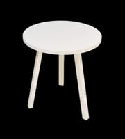 طقم طاولات خشب 5 قطع لون بني غامق