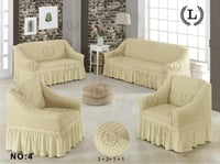 تلبيسة كنب مطاطي 4 قطع عدة الوان