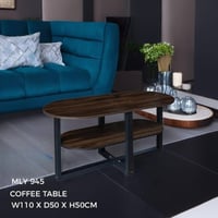 طاولة قهوة بيضاوي بسطح خشب صناعة ماليزي لونين اختي...