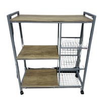 رف مطبخ متعدد الاستخدام ارفف خشبية