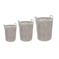 طقم سلات غسيل قماش 3 حبات