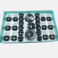 طقم كاسات ضيافة فاخر 38 قطعة