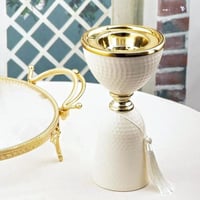 مبخرة أنيقة ابيض ذهبي