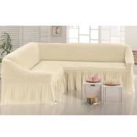 غطاء اريكة قابل للتمدد على شكل حرف L