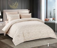 مفرش جاكار سادة نفرين 6 قطع