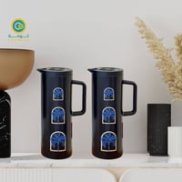 طقم ترامس امايا نقشة شاي وقهوة اسود