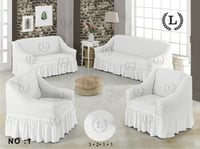 تلبيسة كنب مطاطي 4 قطع عدة الوان