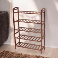 رف احذية خشب 5 دور مقاس 68*23ارتفاع 88 سم