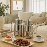 طقم ترامس جديد شاي وقهوة نيكل