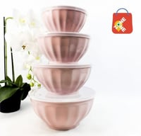 طقم حافظات بلاستيك 4 قطع متعدد الألوان