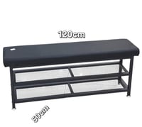 رف احذية مدخل مع كرسي 120 و100 سم