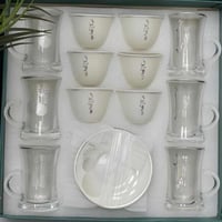 طقم كاسات قهوة وشاي 18 قطعة