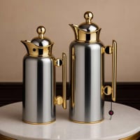 طقم ترامس جديد بتصميم عصري كروم مذهب